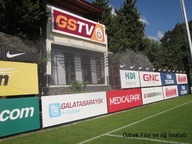 Futbol kale arkası koruma filesi